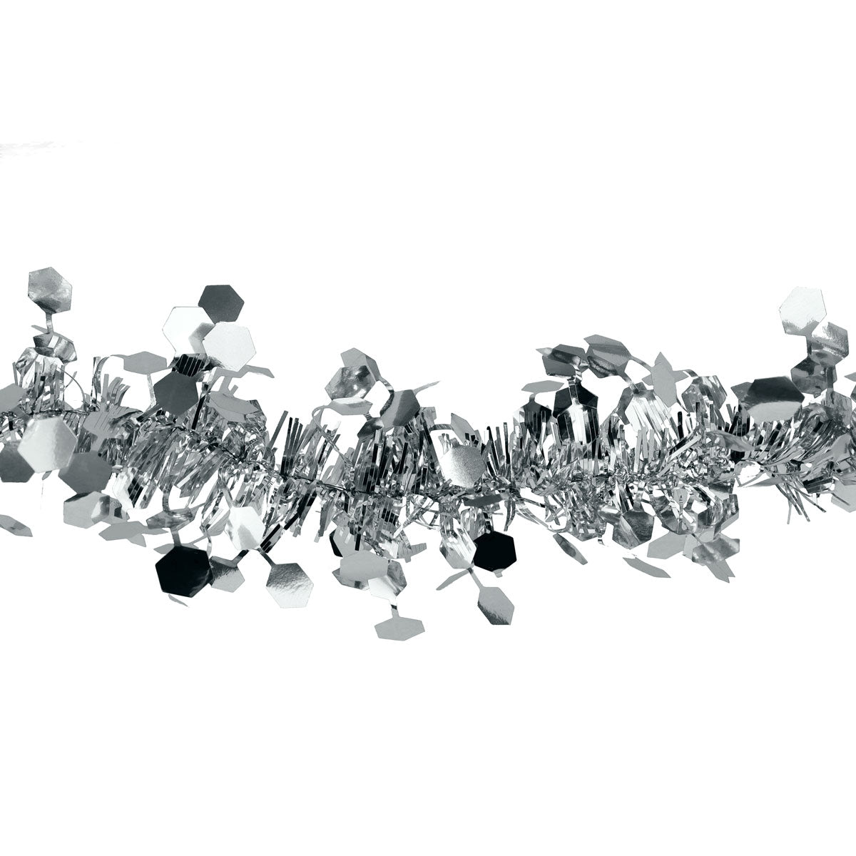 Guirnalda Navideña Brillante, Color Plata