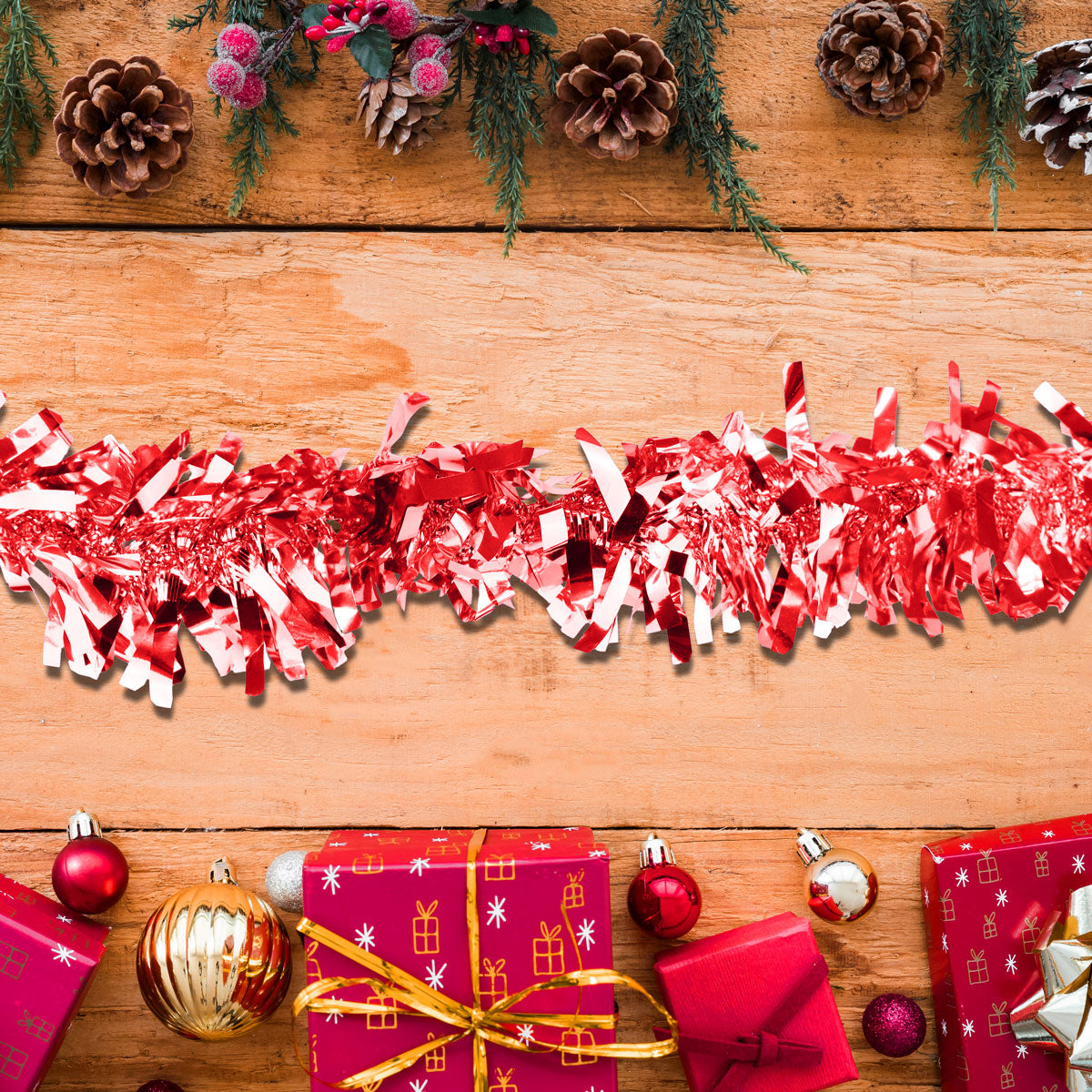 Guirnalda Navideña Brillante, Rojo