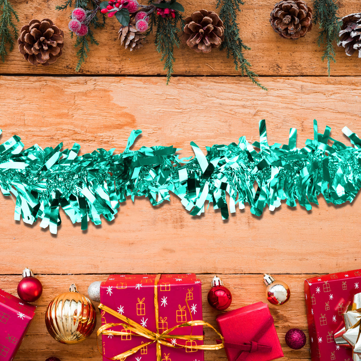 Guirnalda Navideña Brillante, Verde