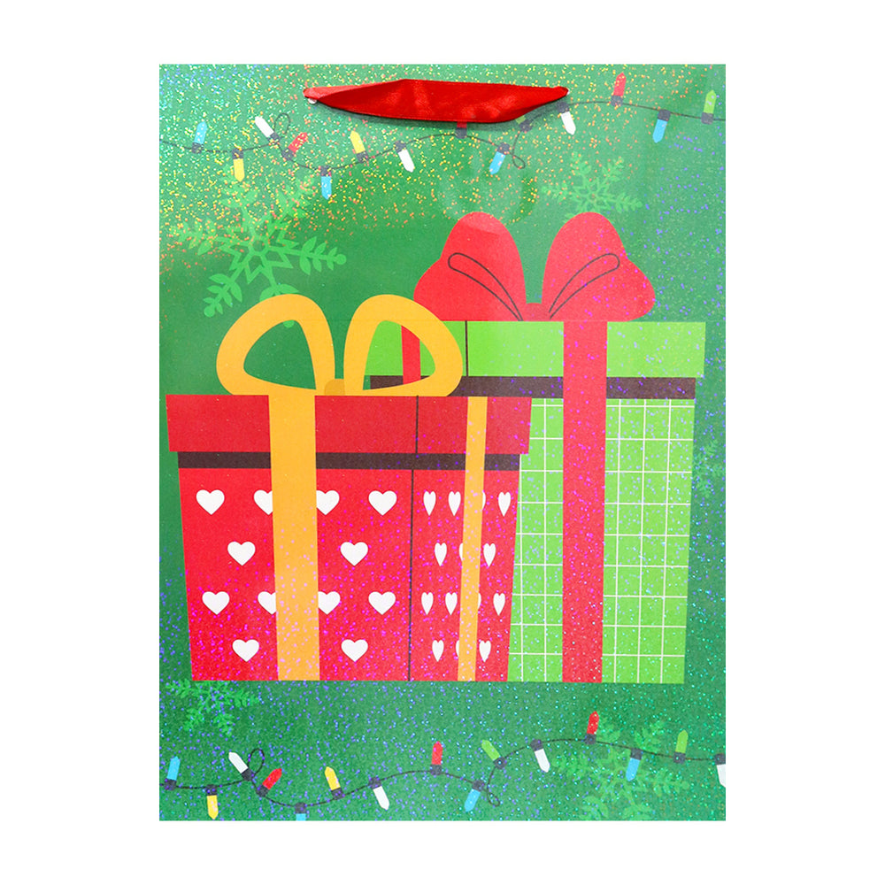 Bolsa de Regalo Navideña, Diseño Regalos, Color Verde