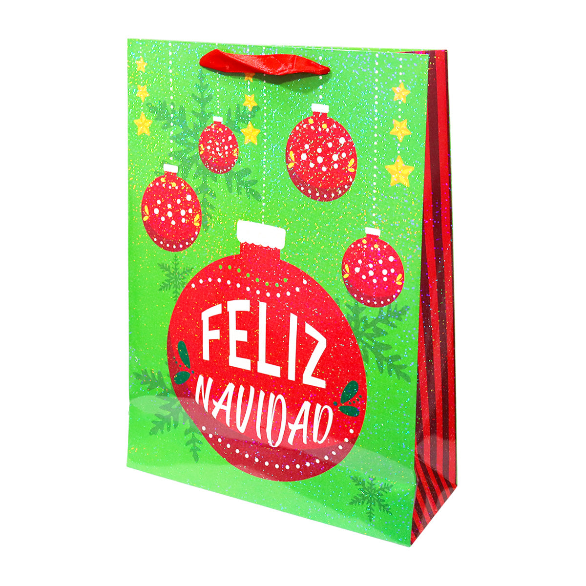 Bolsa de Regalo Navideña, Diseño Esferas