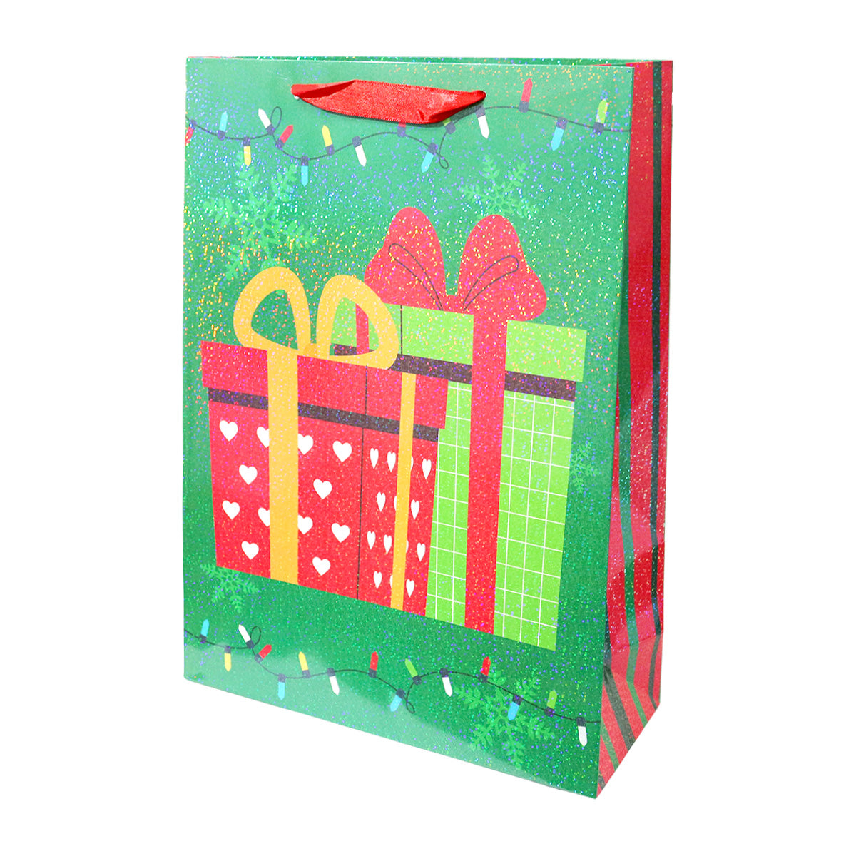 Bolsa de Regalo Navideña, Diseño Regalos, Color Verde