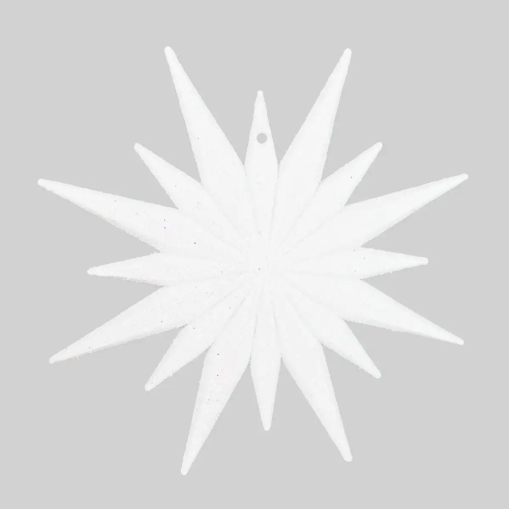 Destello, Ornamento Navideño, Color Blanco