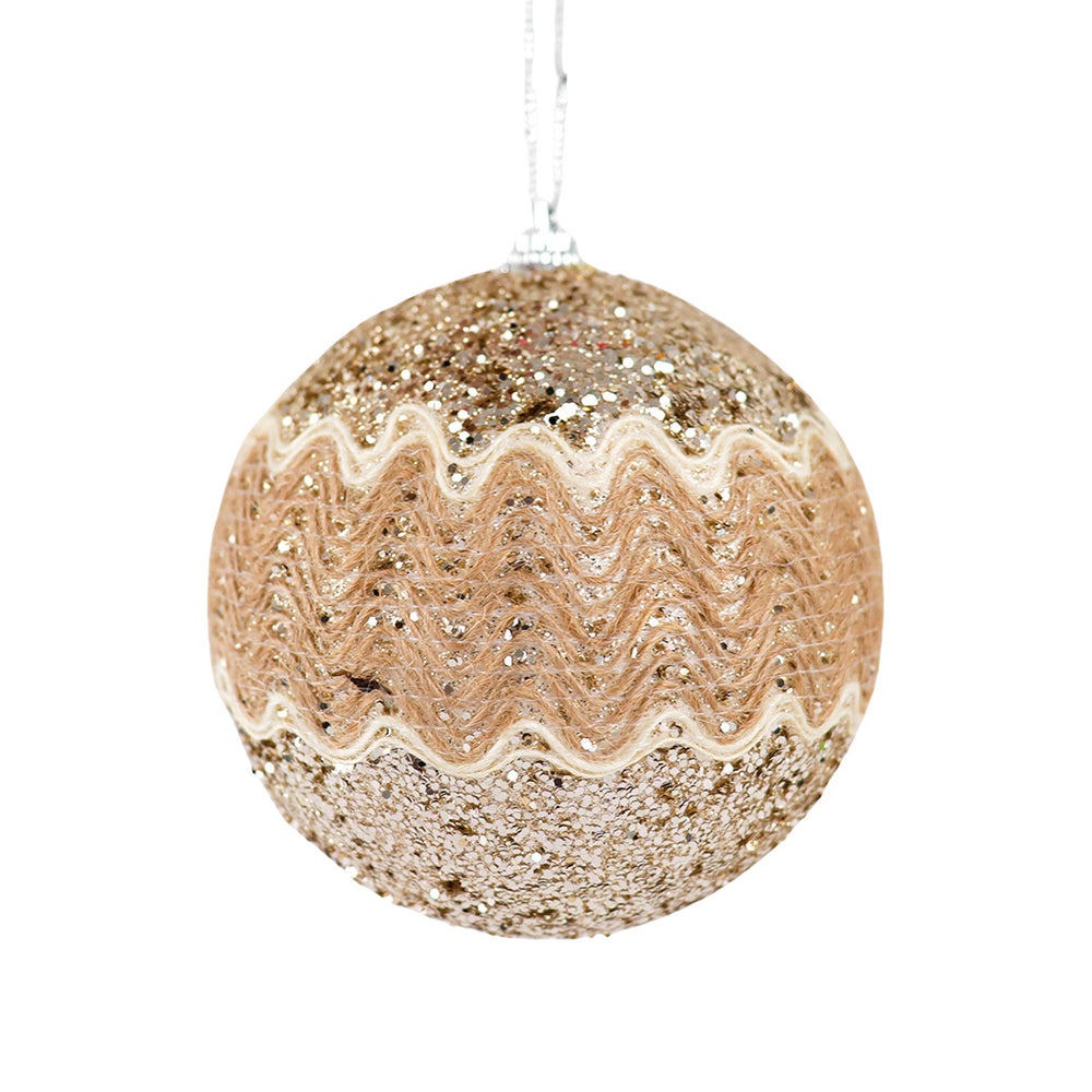 Esfera Navideña Rústica