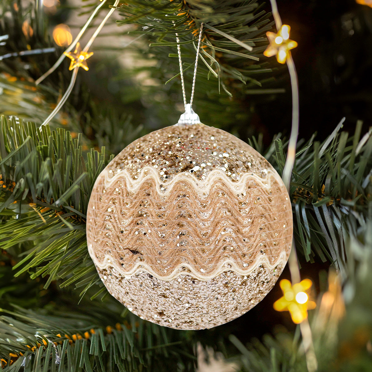 Esfera Navideña Rústica