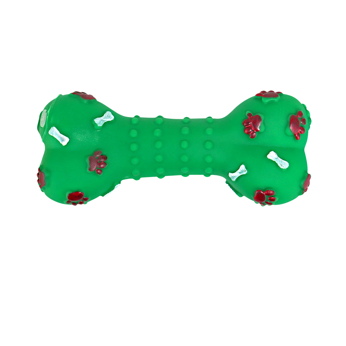 Juguete Hueso Chillón para Perro, Color Verde