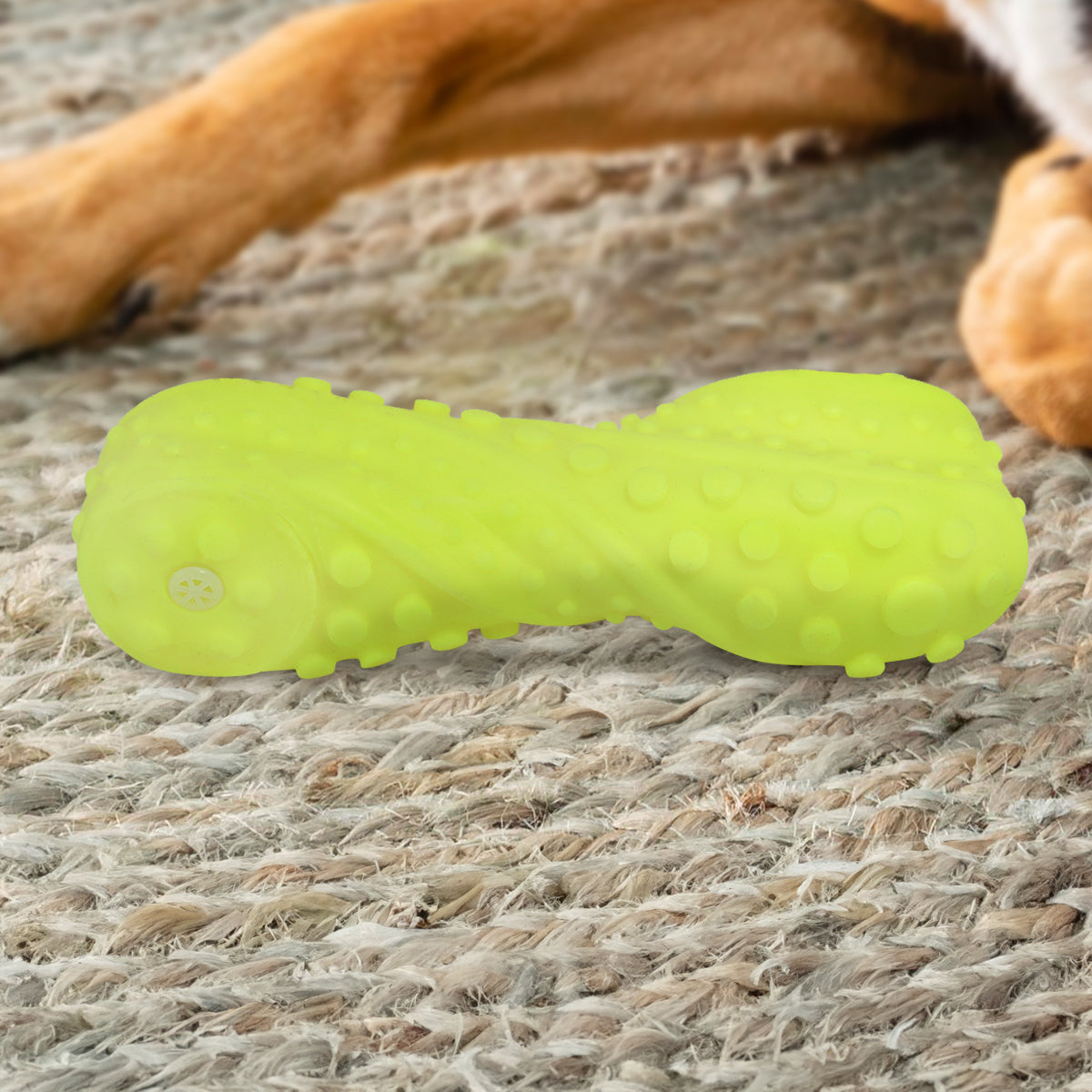 Juguete Chillón para Perro, Texturizado, Color Amarillo
