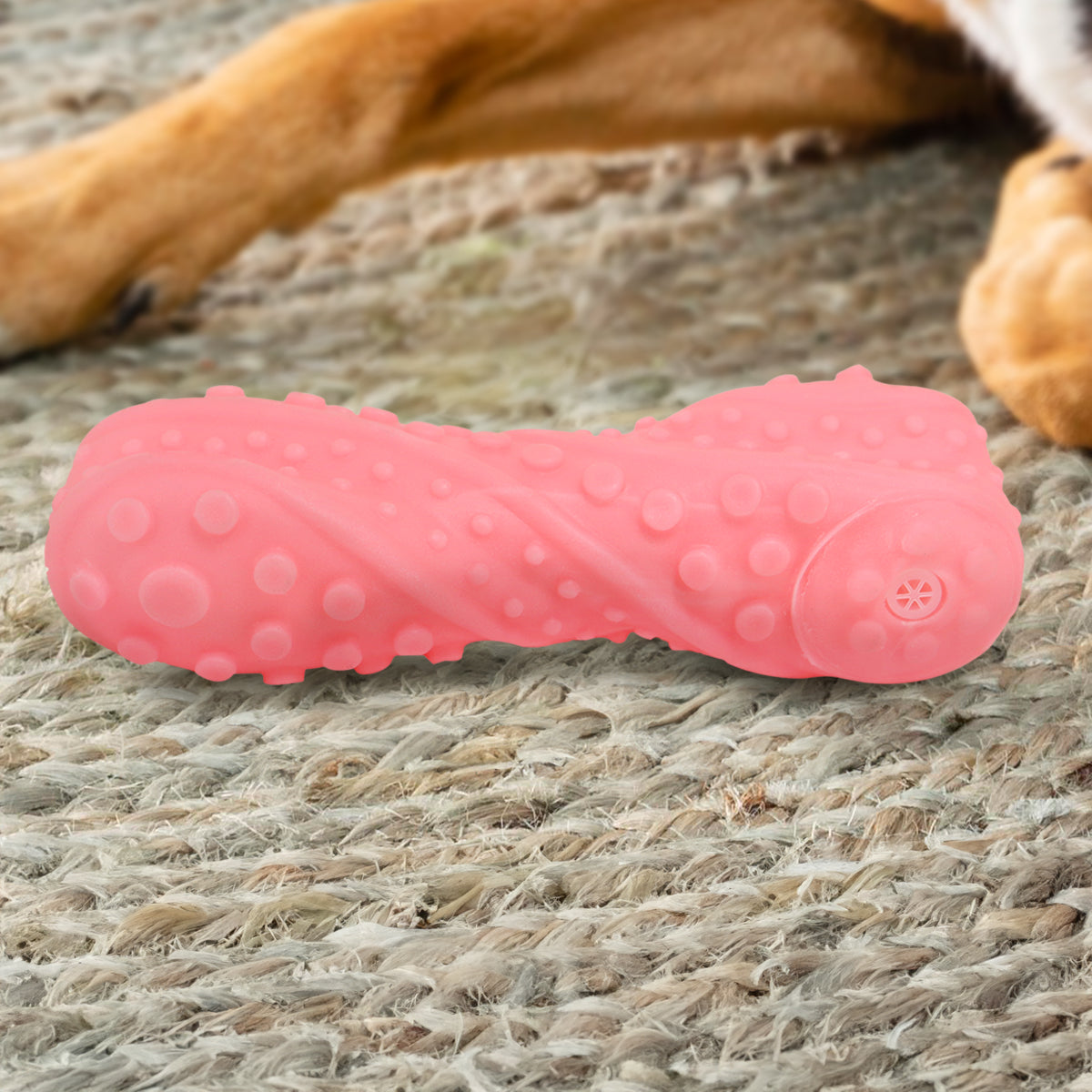 Juguete Chillón para Perro, Texturizado, Color Salmón