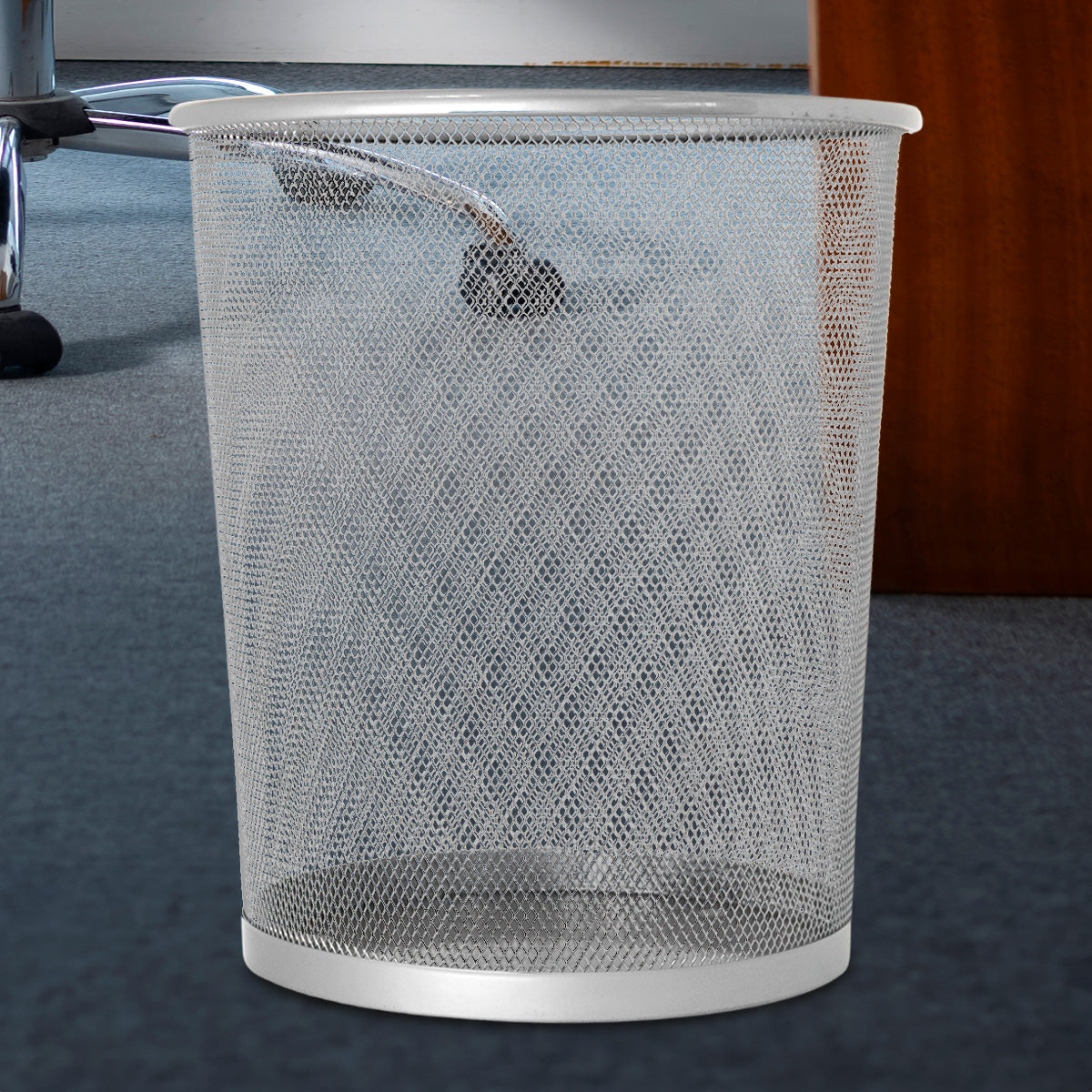 Cesto color Plata para Basura