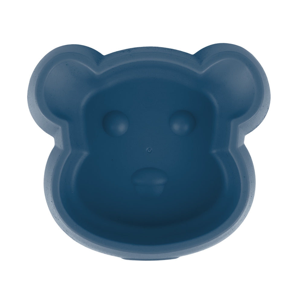 Plato color Azul Petróleo con Diseño de Mono para Mascota