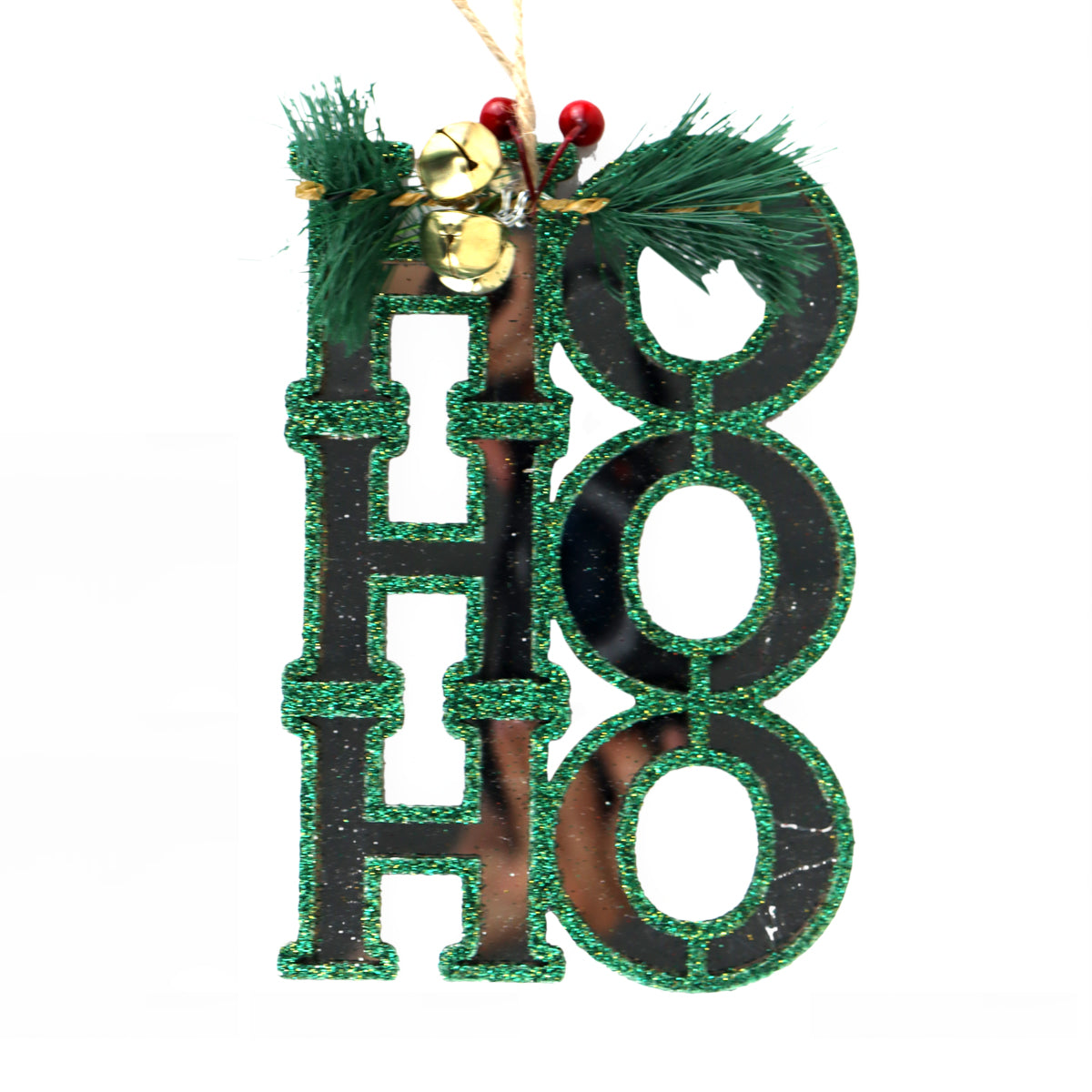 Ornamento Colgante "Ho Ho Ho" Color Verde