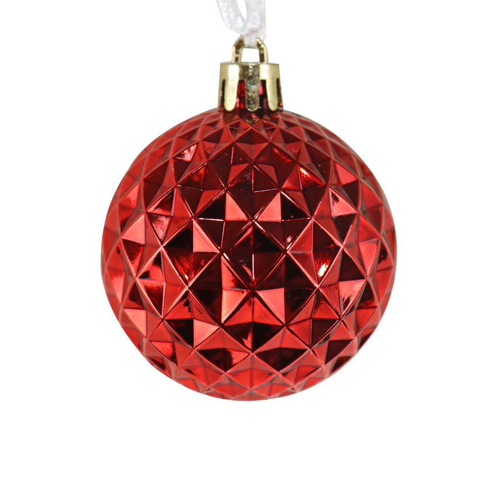 Set de 36 Esferas Navideñas color Rojo