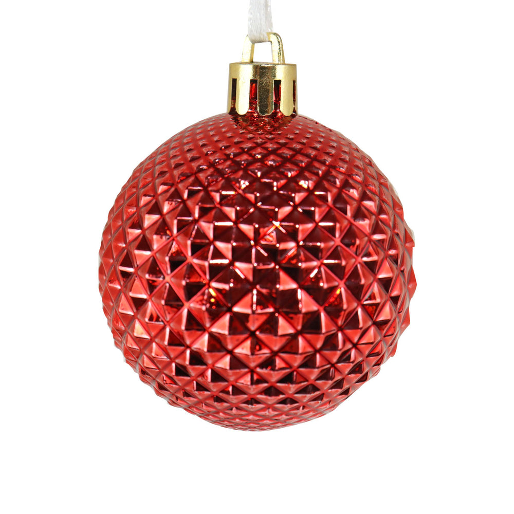 Set de 36 Esferas Navideñas color Rojo