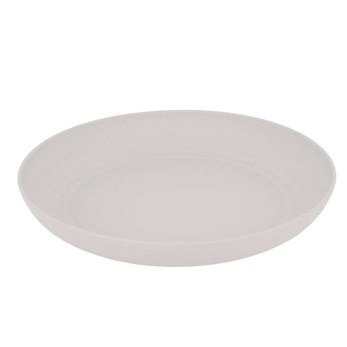Plato Redondo de Plástico color Beige, 22x4cm