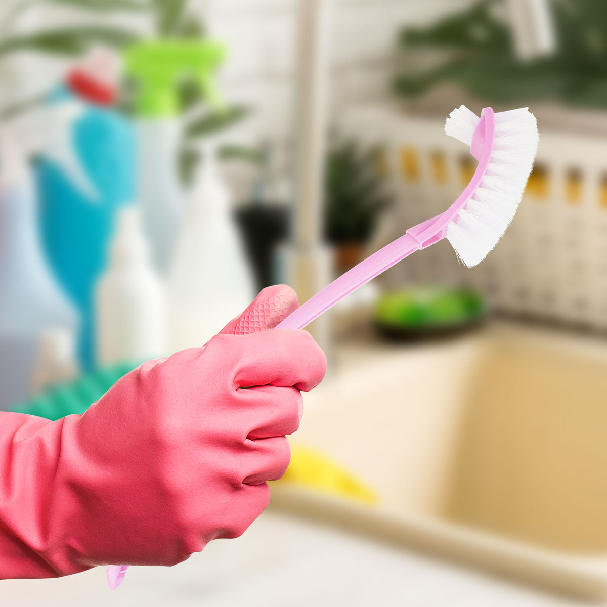 Cepillo Multiusos de Doble Cara, Color Rosa