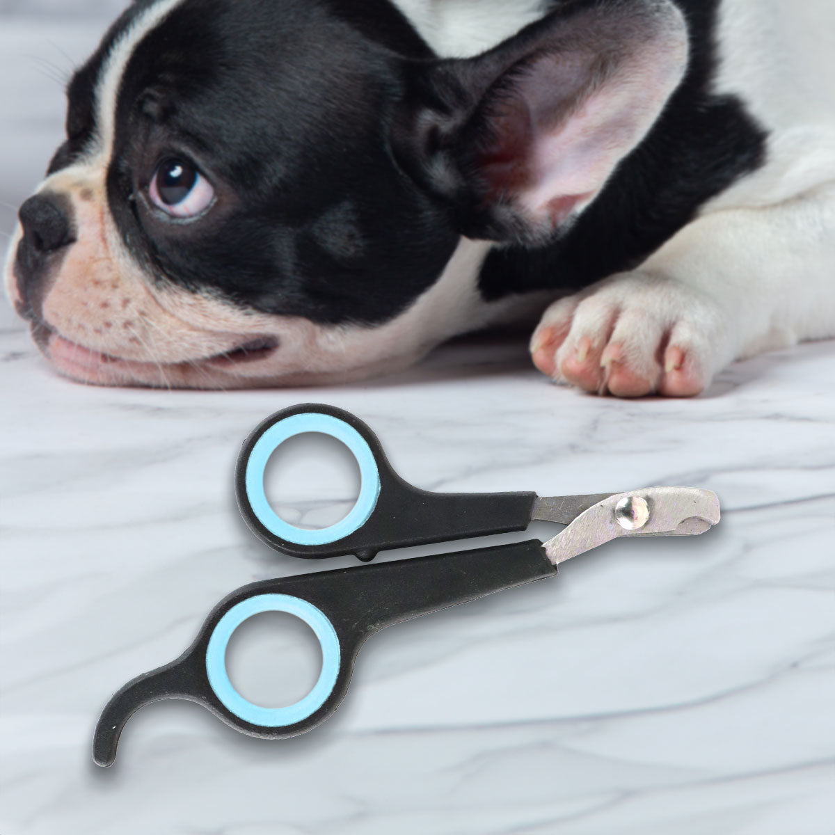 Cortaúñas color Negro con Azul para Mascotas, Amazin Pets