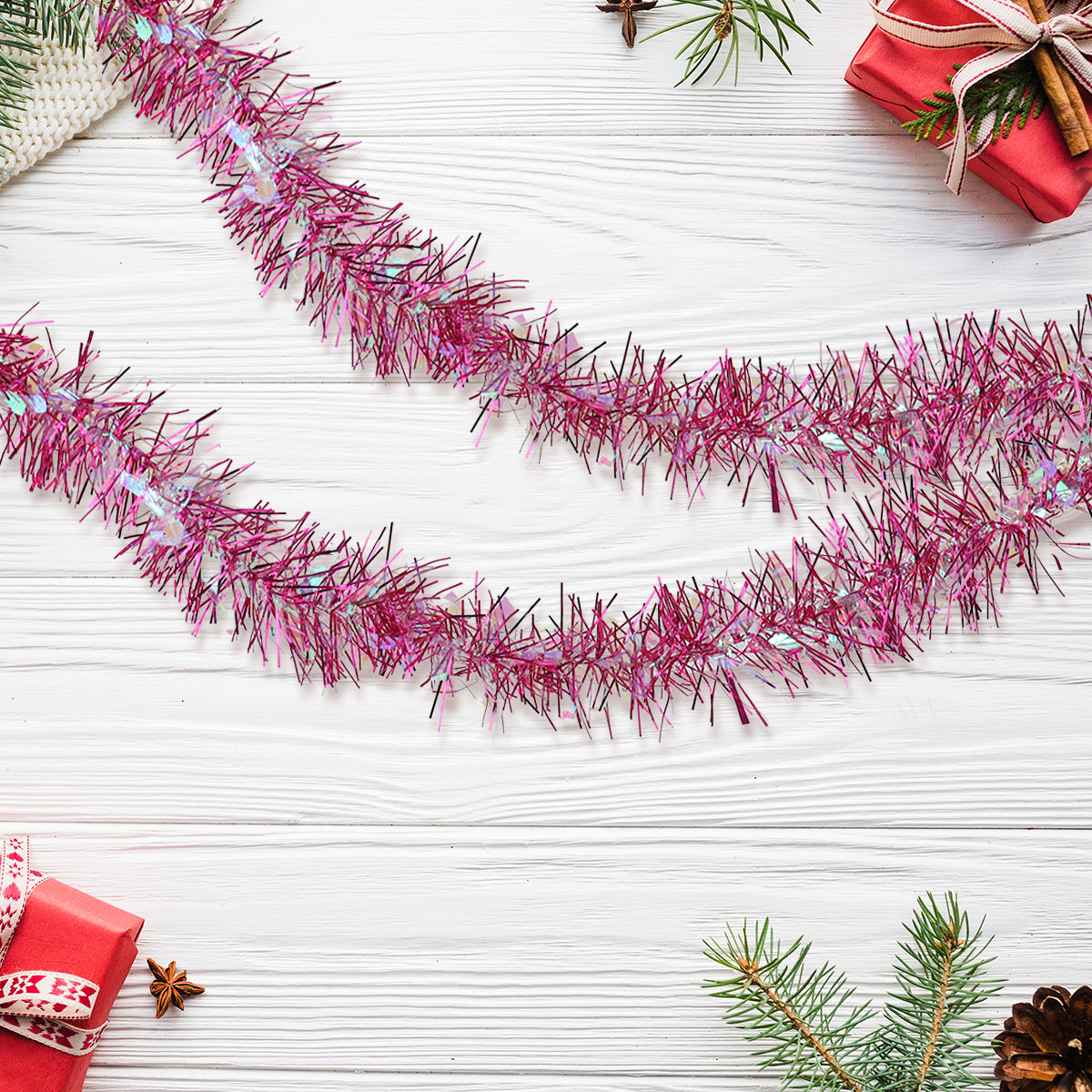 Guirnalda Iridiscente, Color Rosa