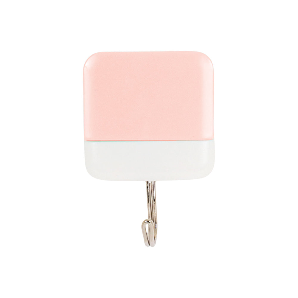 Colgador Multiusos color Rosa con Blanco, 2 pzas