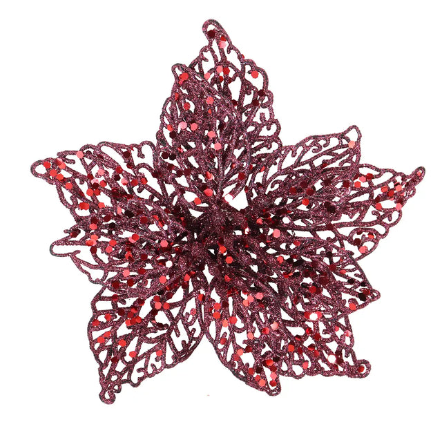 Nochebuena con Diamantina color Rojo