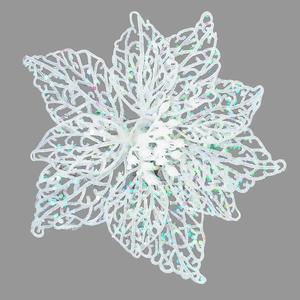 Nochebuena con Diamantina color Blanco