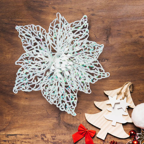 Nochebuena con Diamantina color Blanco