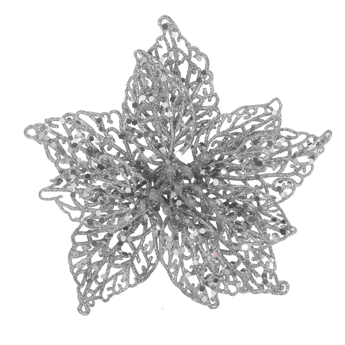 Nochebuena con Diamantina color Plata