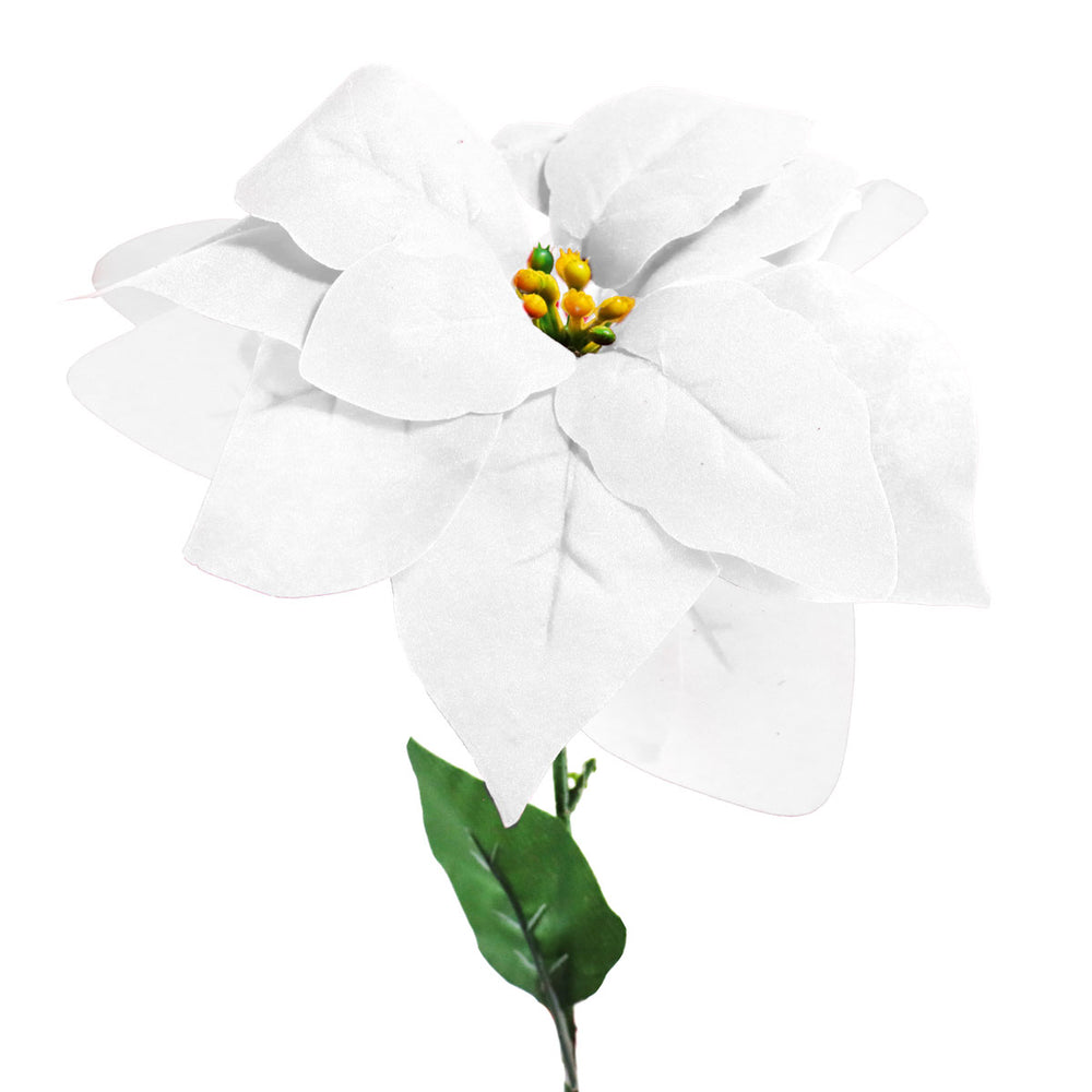 Vara Nochebuena Artificial, Color Blanco