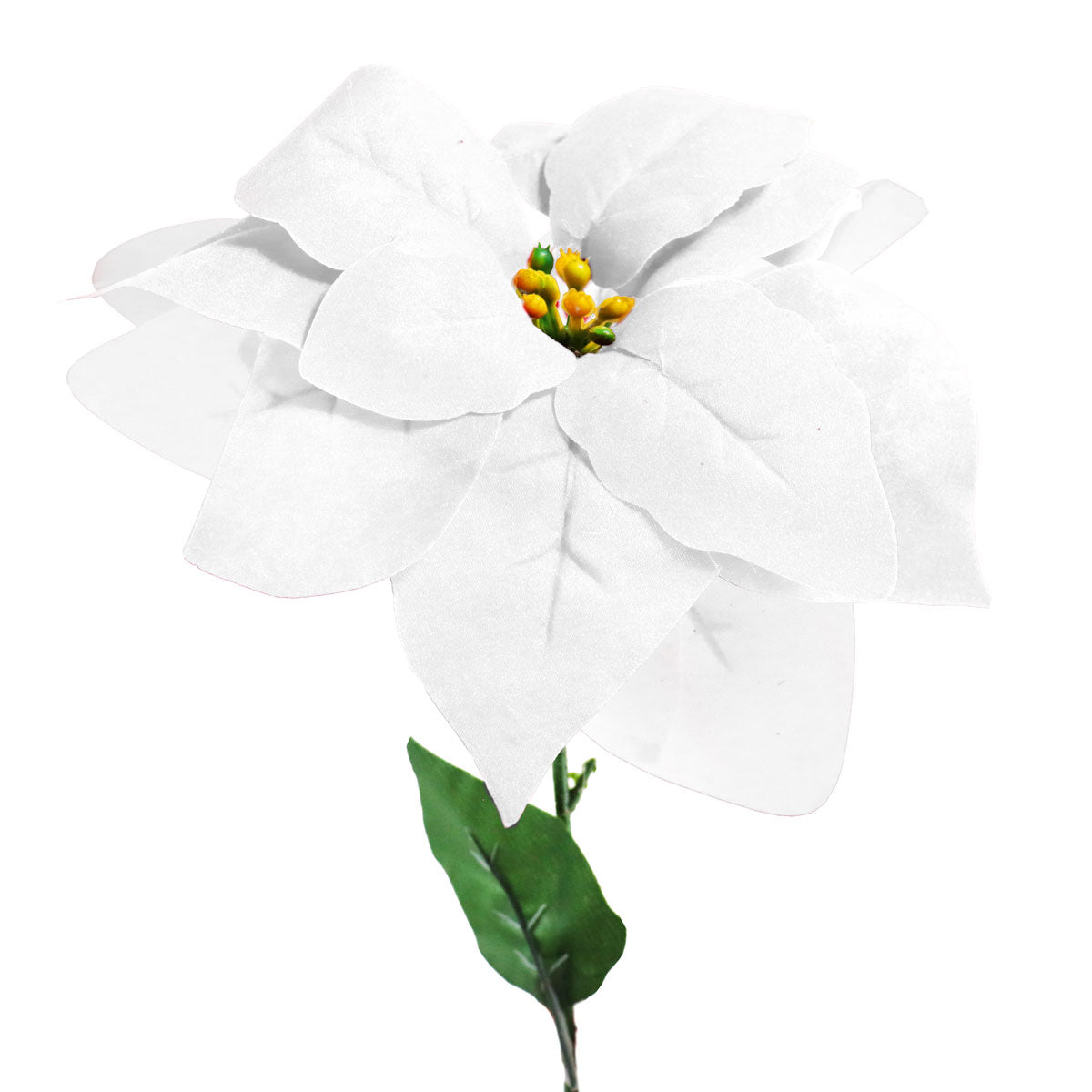 Vara Nochebuena Artificial, Color Blanco