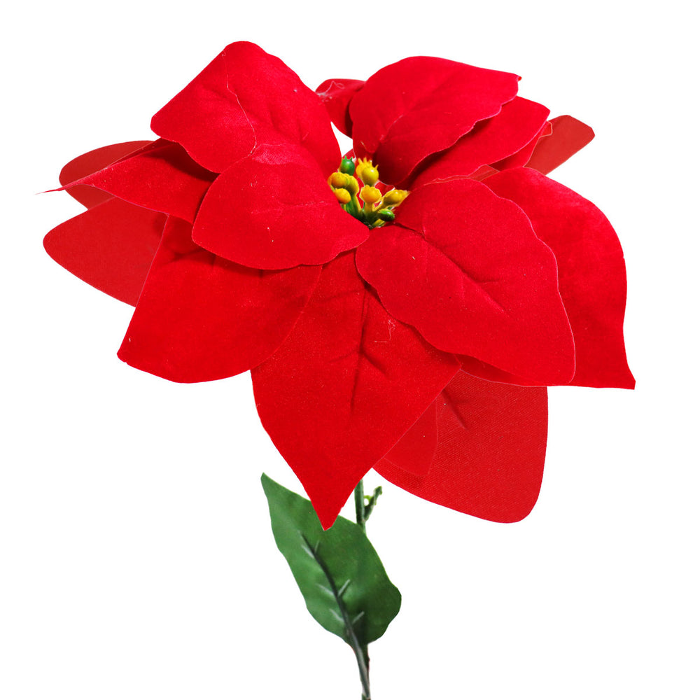 Vara Nochebuena Artificial, Color Rojo