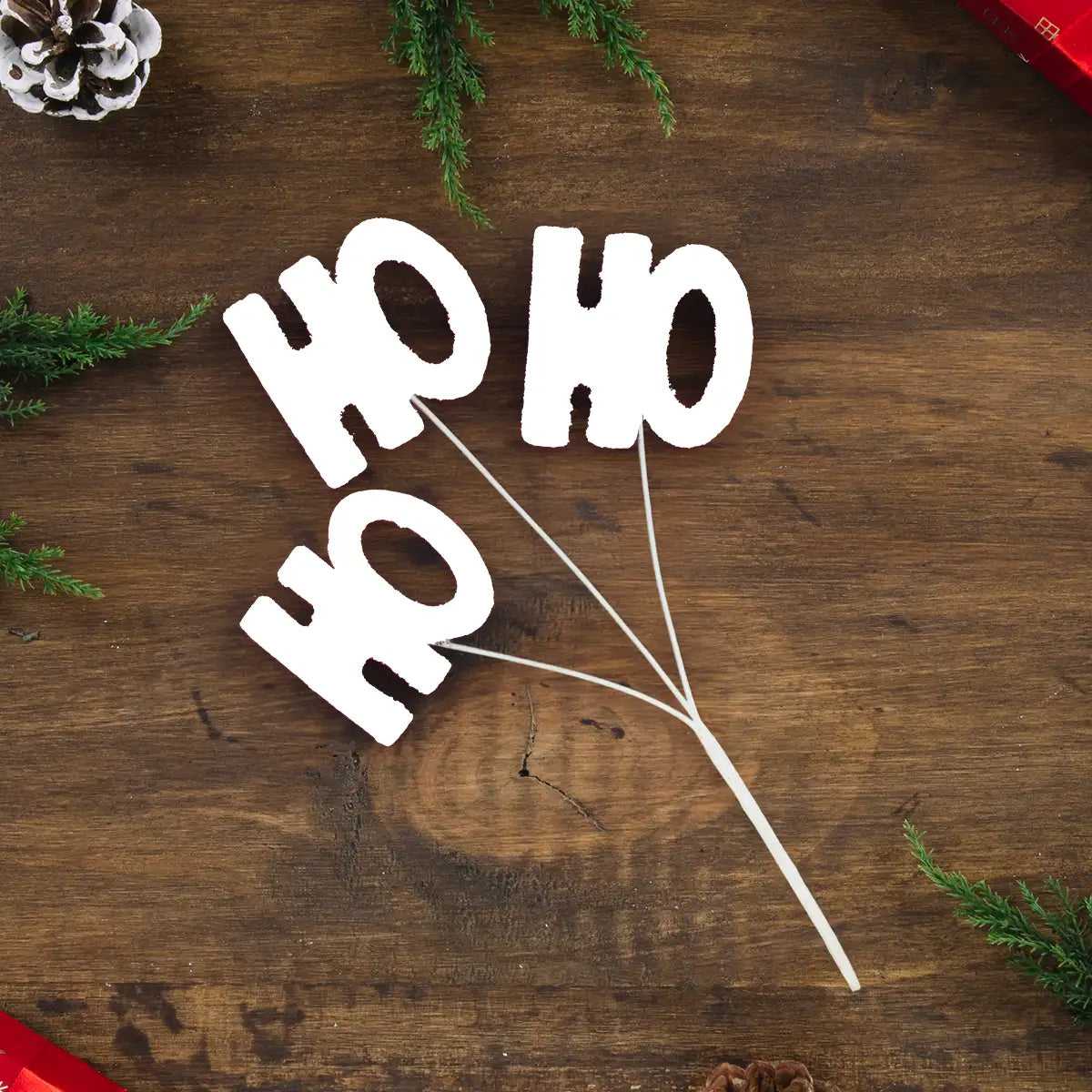 Follaje Navideño Decorativo "Ho Ho Ho"