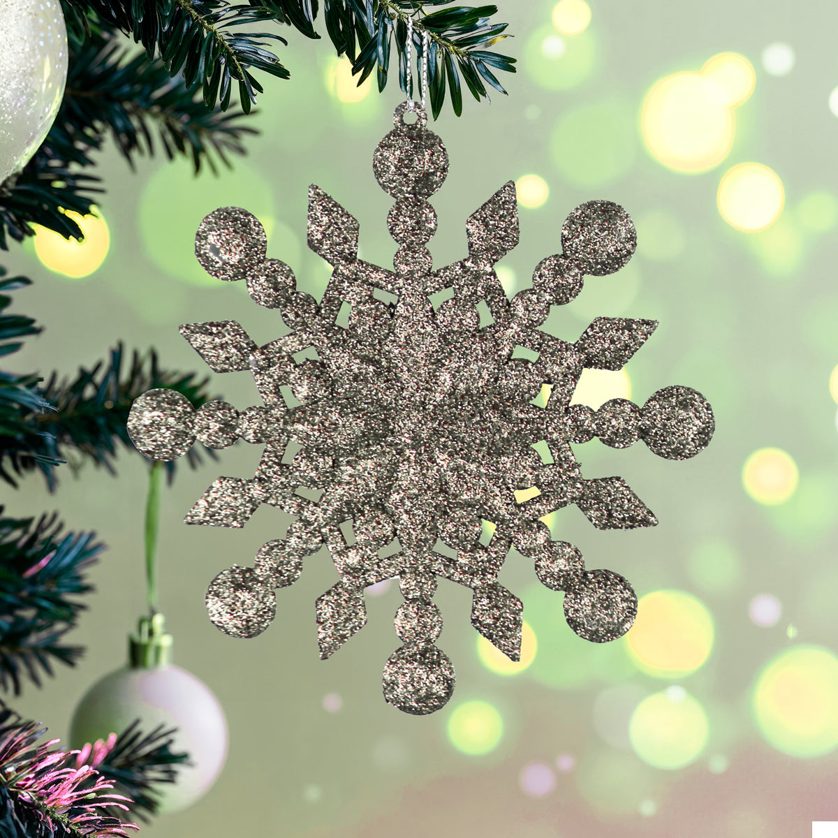 Copo de Nieve Decorativo color Arena