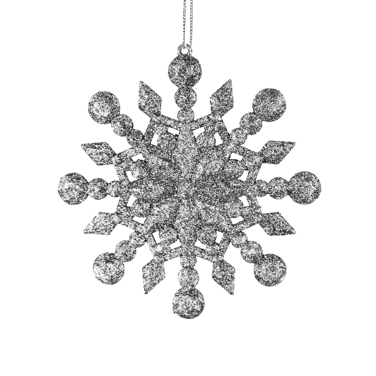 Copo de Nieve Decorativo color Plata