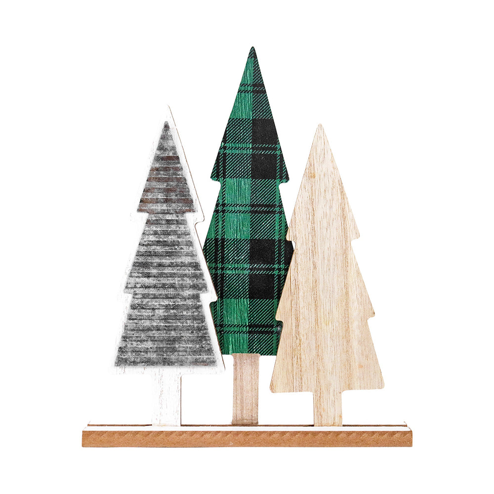 Pinos de Decoración Navideña de Mesa, MDF