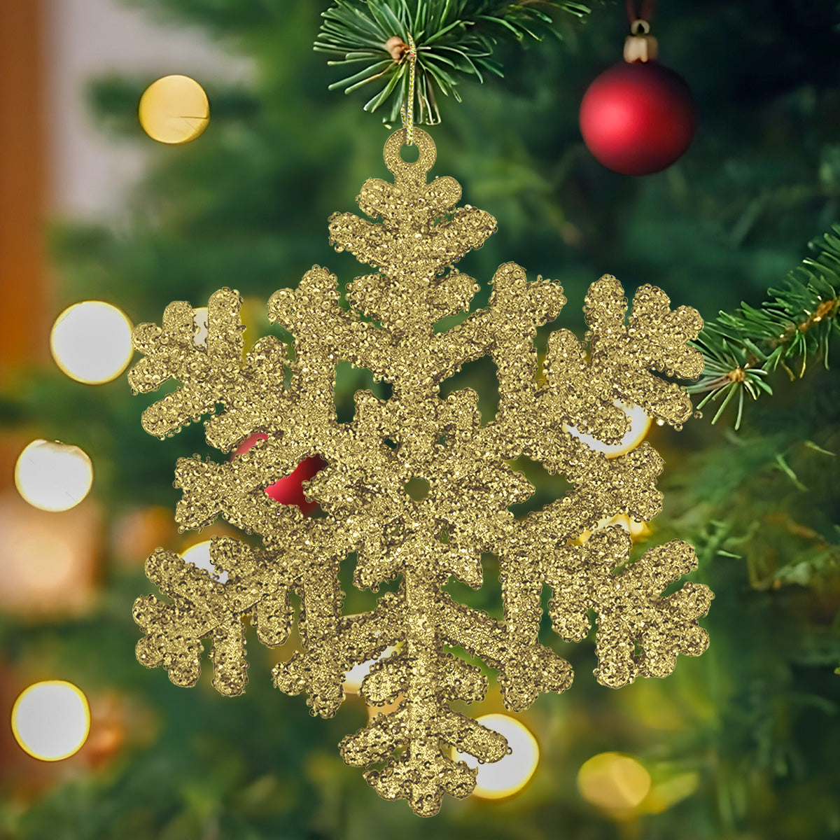 Copo de Nieve Jumbo color Oro