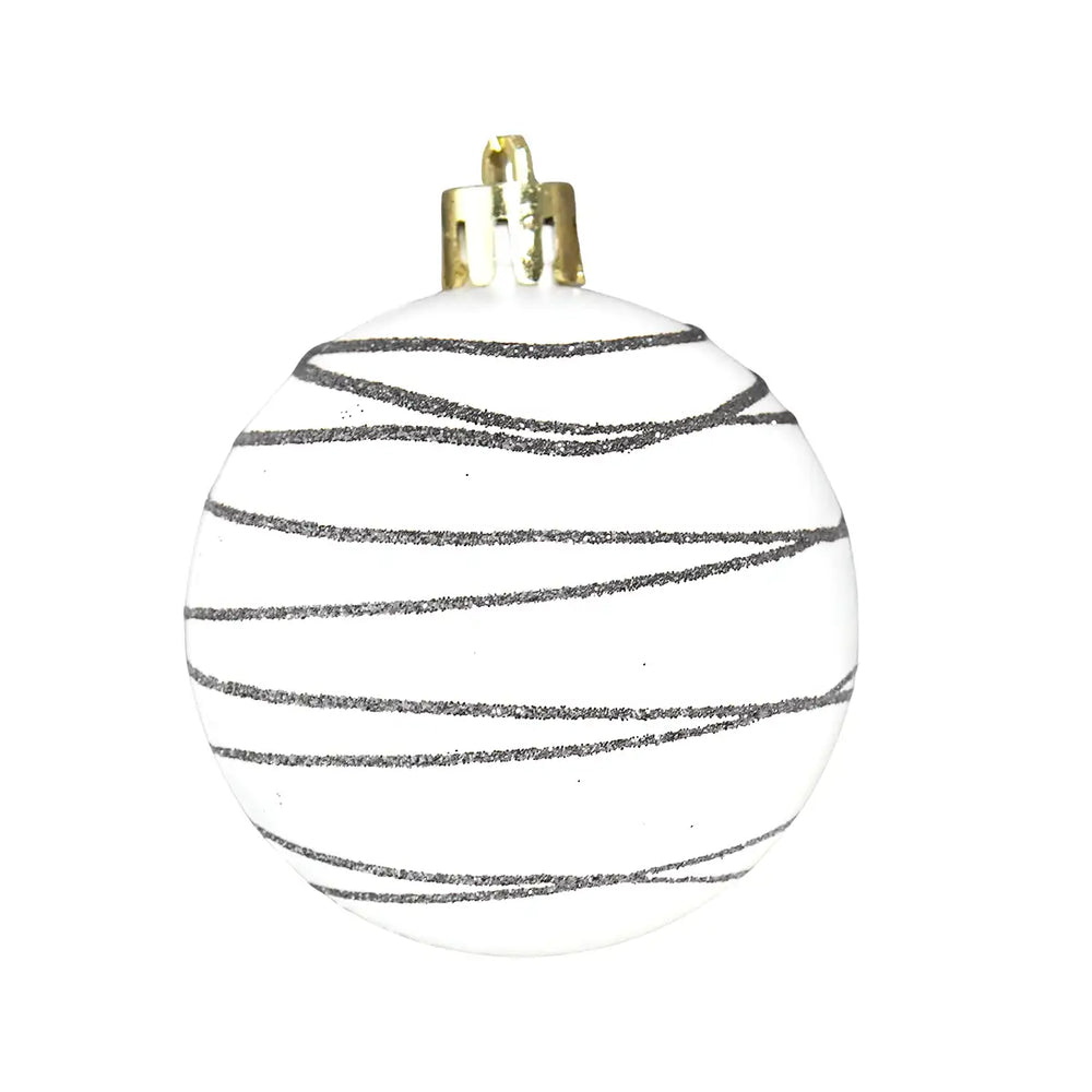 Esferas Navideñas Elegance color Plata, 2pzas