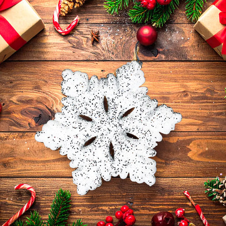 Copo de Nieve color Blanco con Diamantina