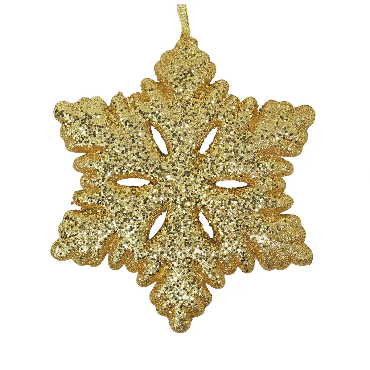 Copo de Nieve color Oro con Diamantina