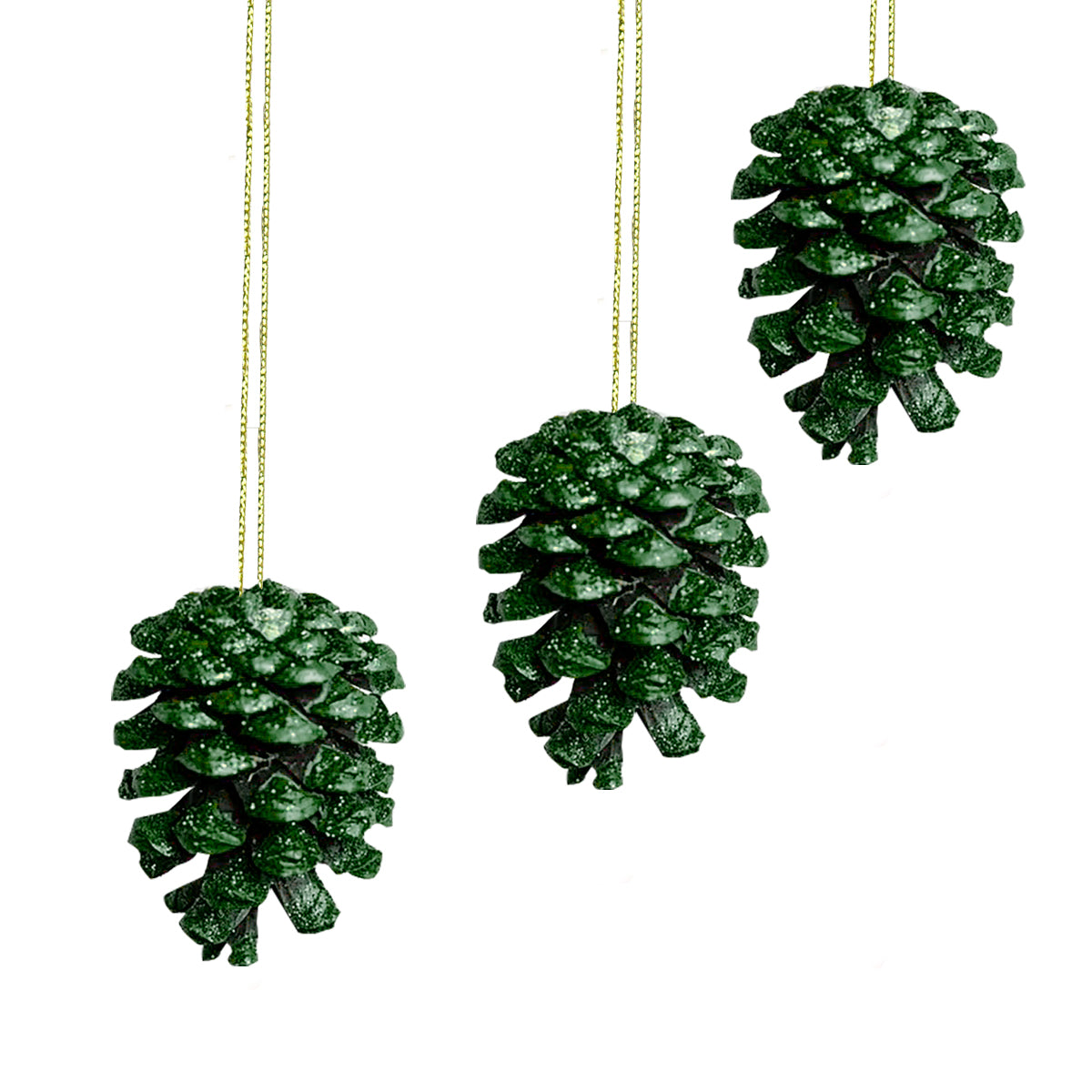 Ornamentos, Piñas Navideñas, Color Verde