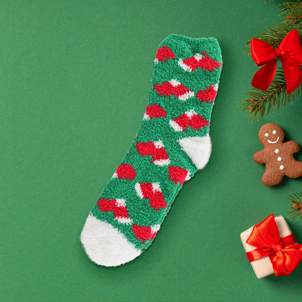 Calcetines Calientitos Navideños, Color Verde