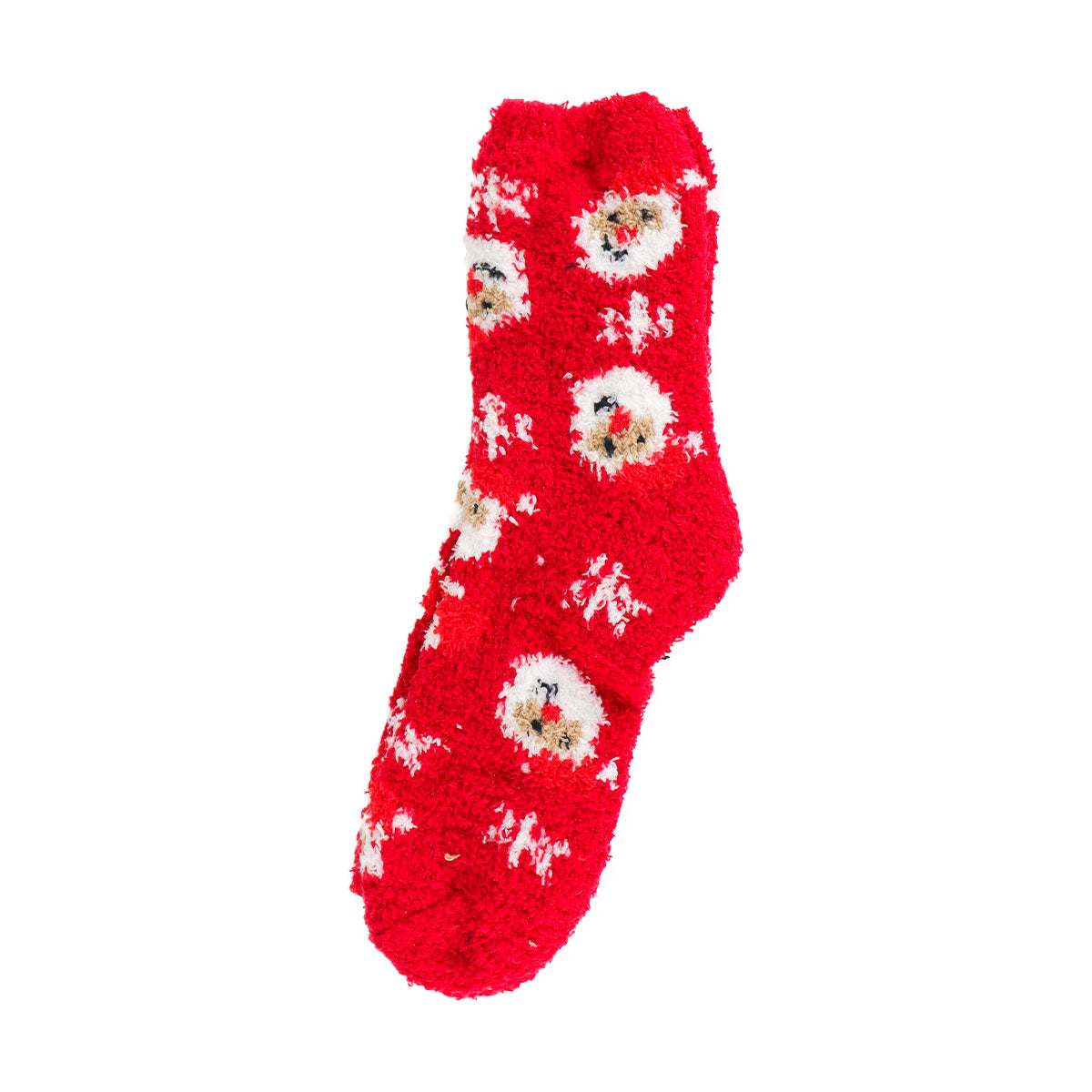 Calcetines Calientitos Navideños, Santa Claus, Color Rojo