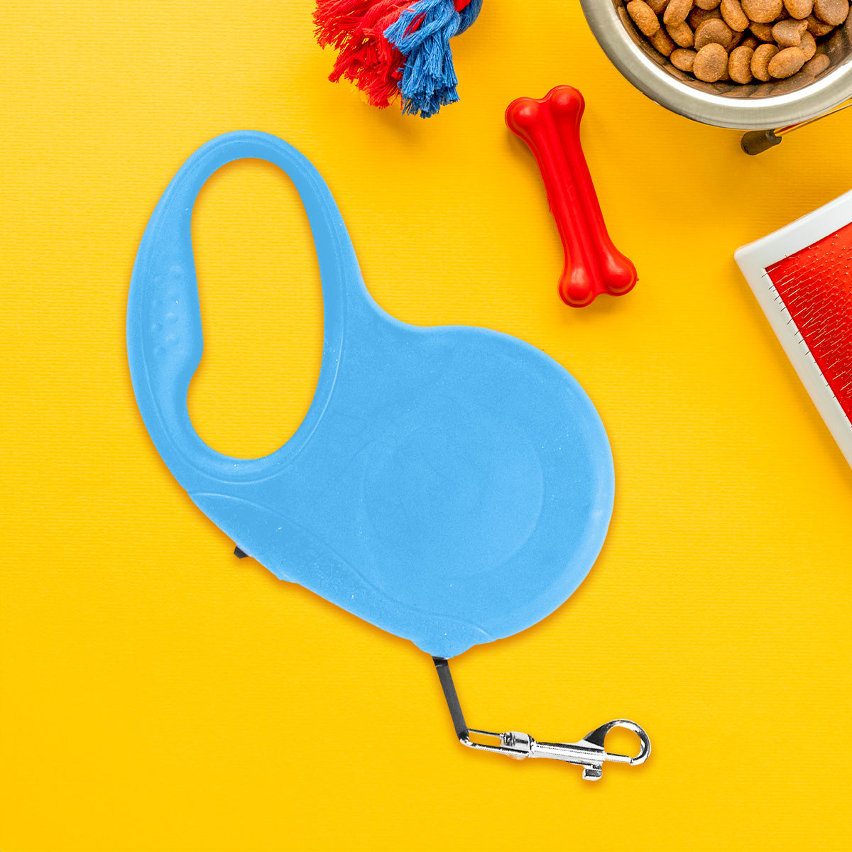 Correa Retráctil para Perro, color Azul