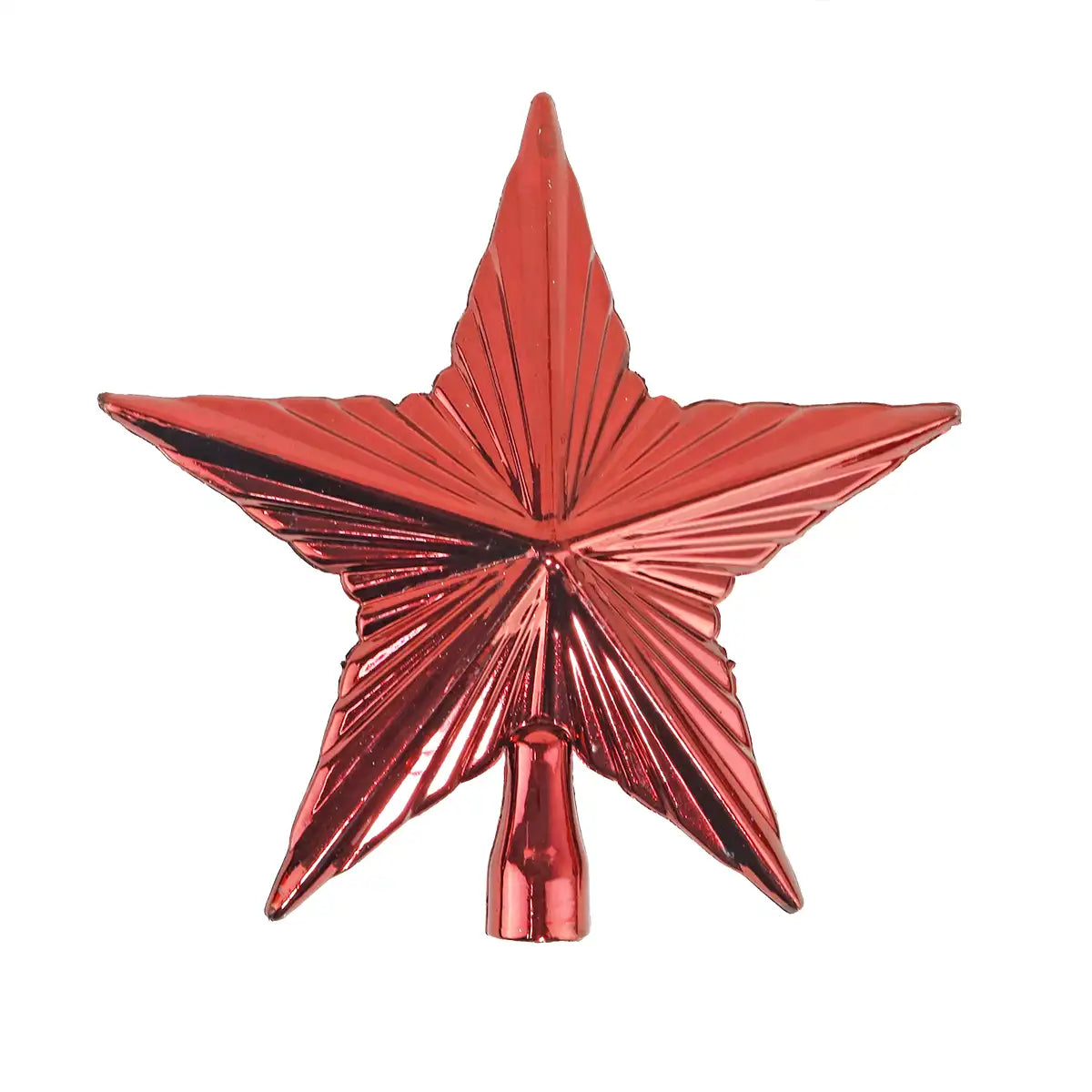 Estrella color Rojo para Punta de Árbol de Navidad
