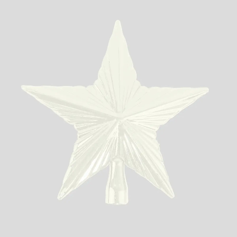 Estrella color Blanco para Punta de Árbol de Navidad