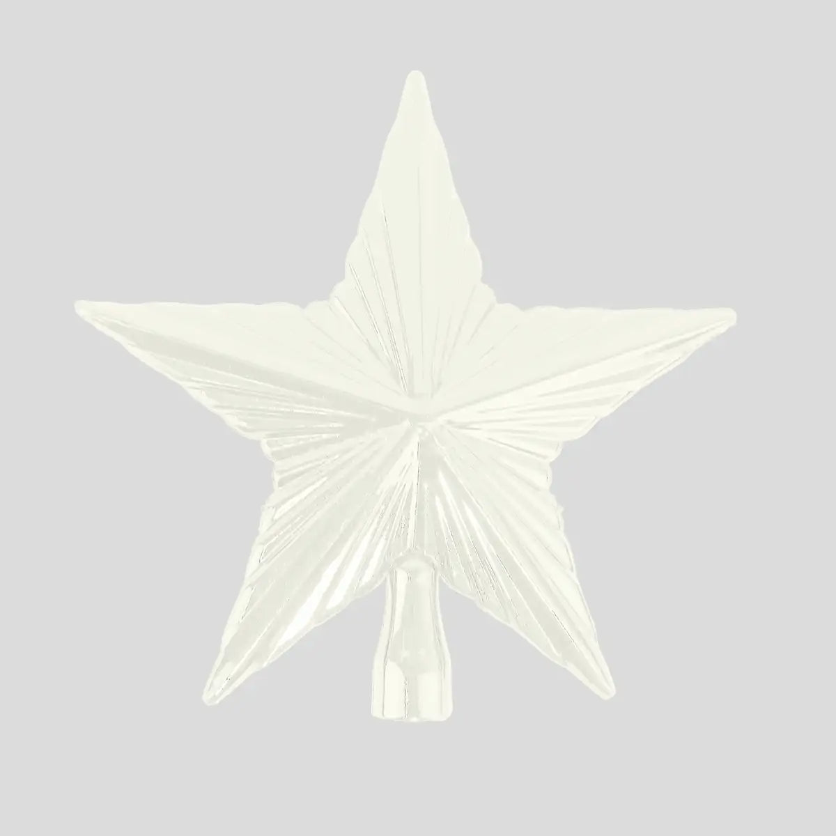 Estrella color Blanco para Punta de Árbol de Navidad