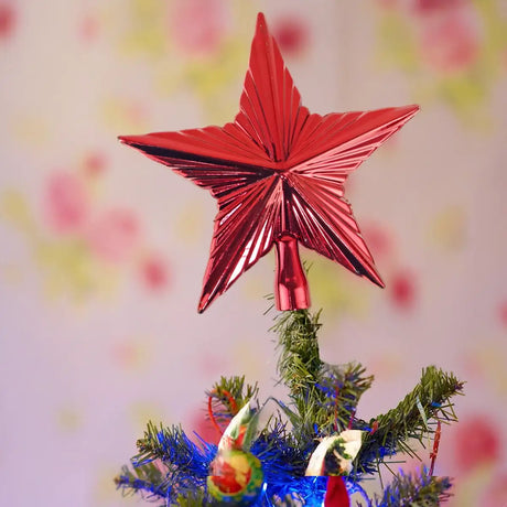 Estrella color Rojo para Punta de Árbol de Navidad