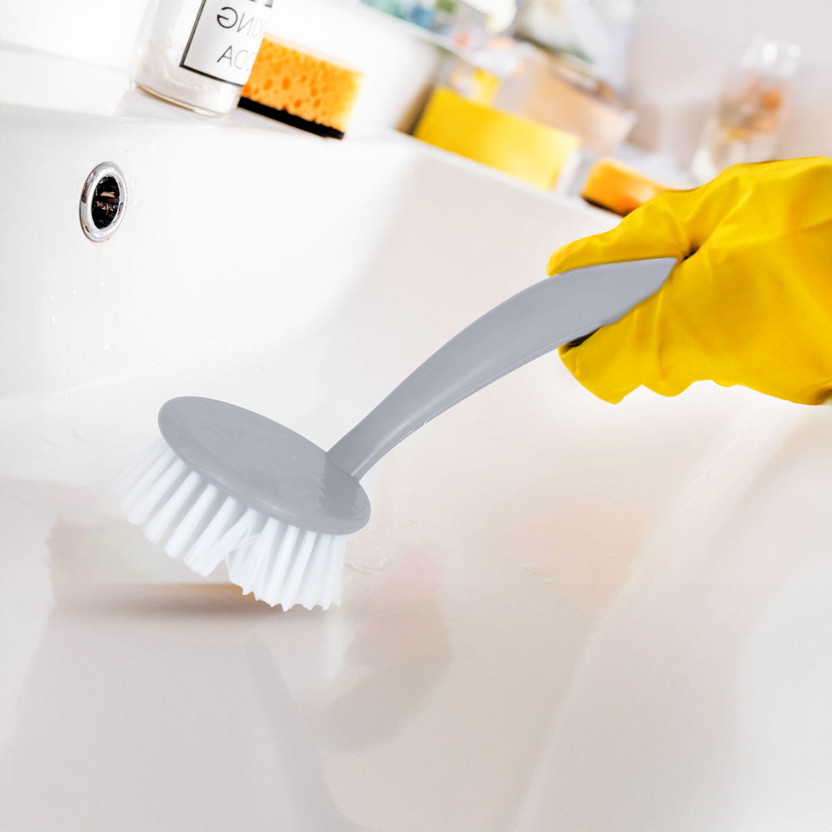 Cepillo Multiusos con Mango color Gris, 25x7cm