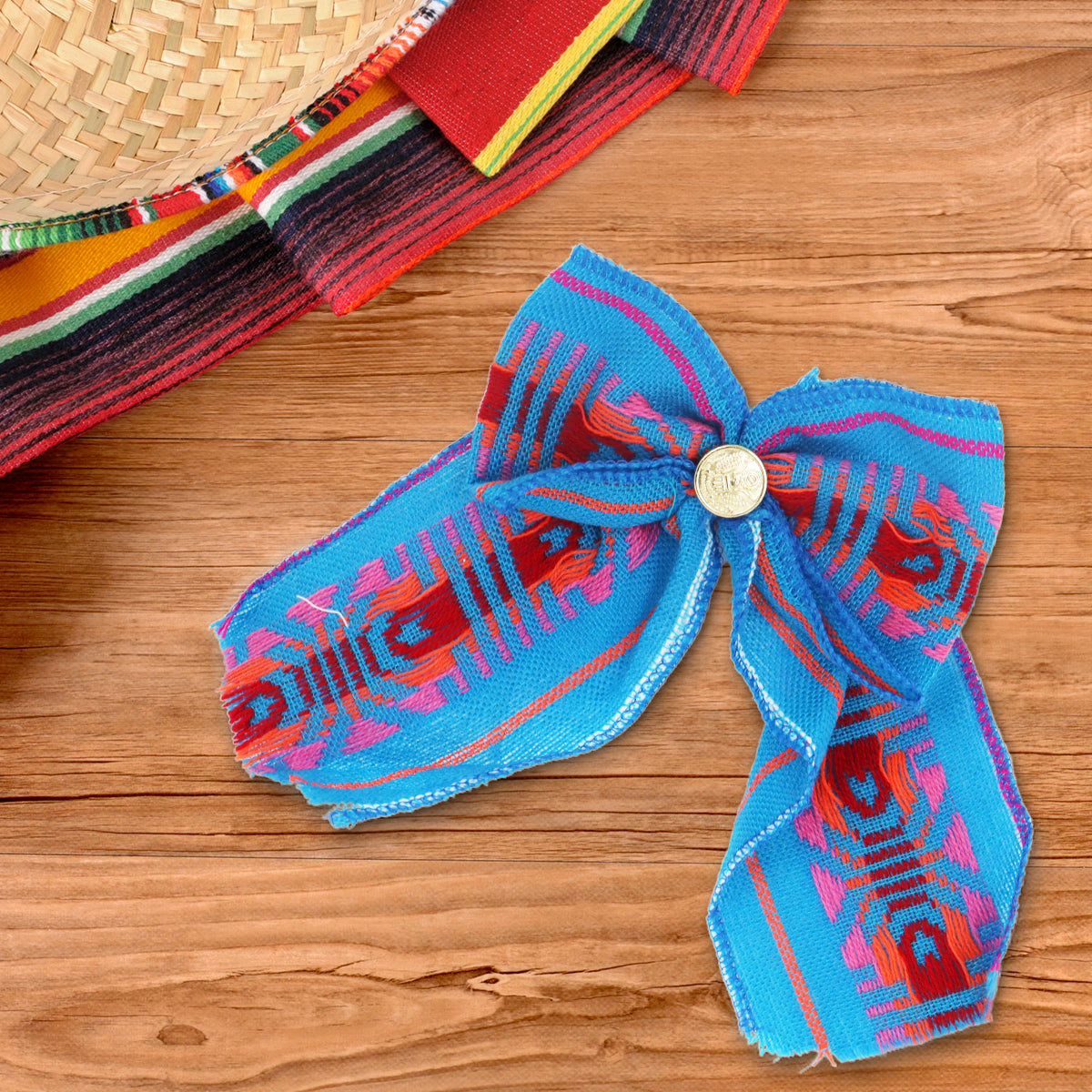 Corbatín Mexicano color Azul Capri