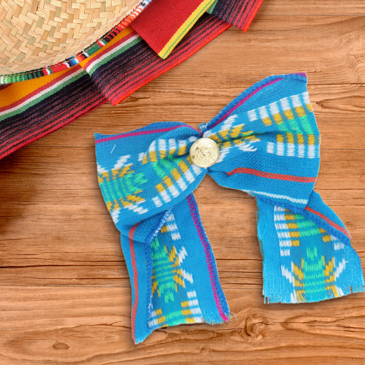 Corbatín Mexicano color Azul Capri