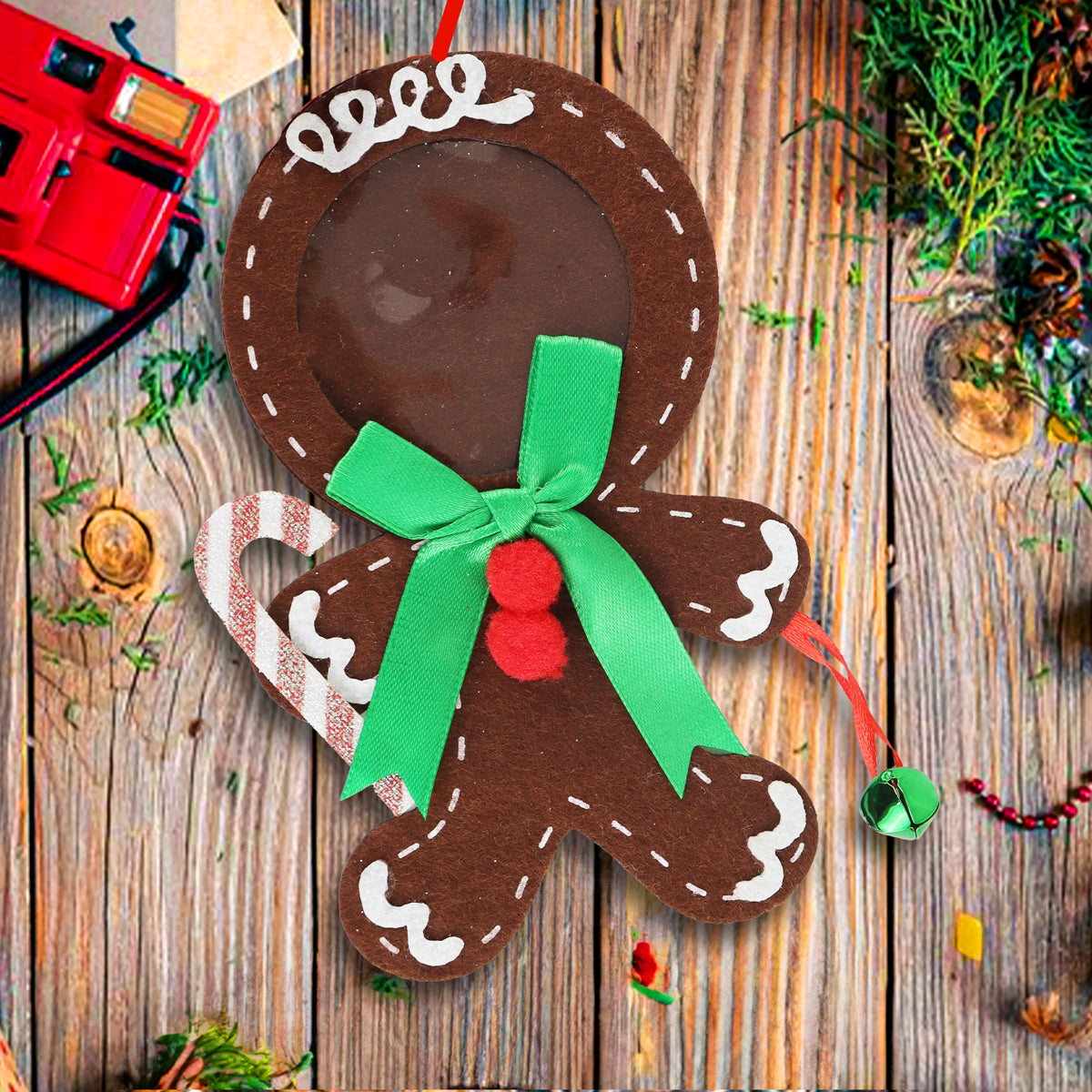 Decoración Colgante Navideña, Galleta de Jengibre