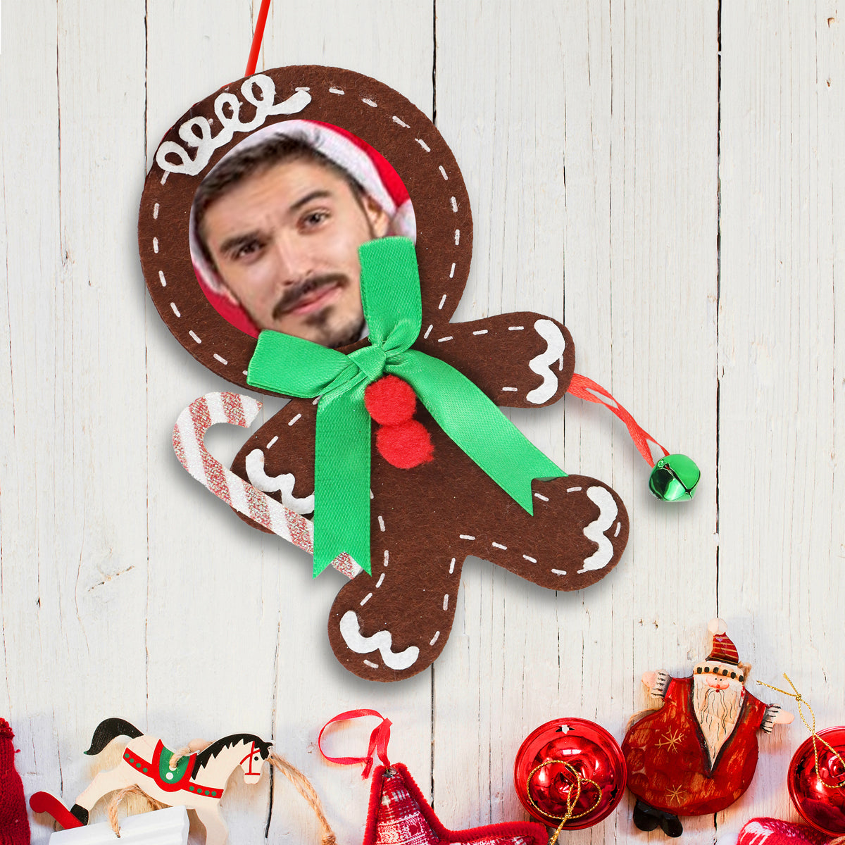 Decoración Colgante Navideña, Galleta de Jengibre